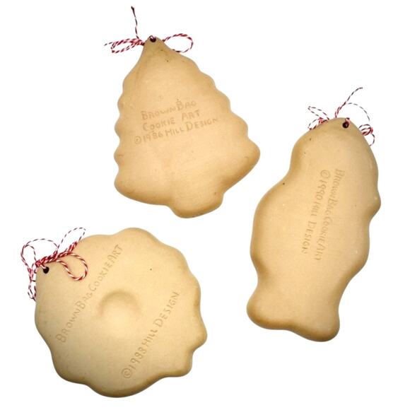 Brown Bag Cookie Art Vintage Christmas Baking Mold Set of Three - Picture 2 of 12